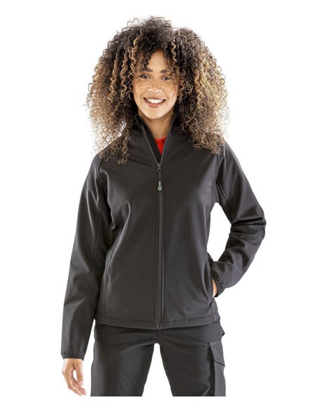 RES-R911F-Womens Recycled 3-Layer Printable Hooded Softshell Jacket 2